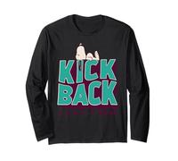 Peanuts Snoopy Kick Back Lazy Sleep Social Club 50s Clásico Manga Larga