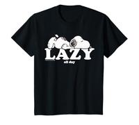 Peanuts Snoopy Lazy Sleepy Dog Durante Todo el día, Divertido Arte, LOL, clásico Camiseta