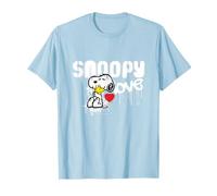 Peanuts Snoopy Love Woodstock Graffiti Retro 90s Art Street Camiseta