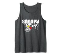 Peanuts Snoopy Love Woodstock Graffiti Retro 90s Art Street Camiseta sin Mangas