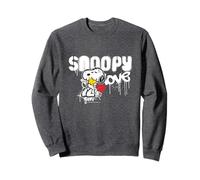 Peanuts Snoopy Love Woodstock Graffiti Retro 90s Art Street Sudadera