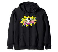 Peanuts Snoopy Masked Pow Super Hero Caped Beagle Jajaja Cómic Sudadera con Capucha