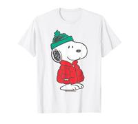 Peanuts Snoopy Merry Xmas Beagle Winter Retro Vibes Classic Camiseta