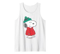 Peanuts Snoopy Merry Xmas Beagle Winter Retro Vibes Classic Camiseta sin Mangas