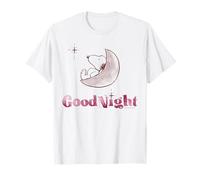 Peanuts Snoopy Moon Sleep Good Night Rest Star Classic Fun Camiseta