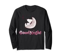 Peanuts Snoopy Moon Sleep Good Night Rest Star Fun Classic Manga Larga