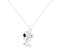 Peanuts Snoopy Mujer Collar Plateado En Plata de Primera Ley
