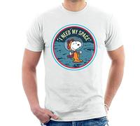 Peanuts Snoopy On The Moon I Need My Space Men's T-Shirt