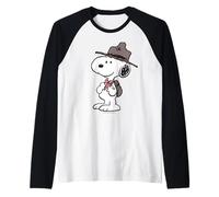 Peanuts Snoopy Scout Líder Summer Adventure Classic Beagle Camiseta Manga Raglan