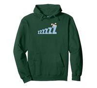 Peanuts - Snoopy Sleep Zzz Sudadera con Capucha, Unisex para Adultos, Verde Bosque, S
