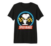 Peanuts Snoopy Speed Beagle Racing Equipo Ganador Divertido Clásico Camiseta Premium
