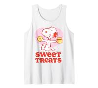 Peanuts Snoopy Sweet Treats Lazy Summer Holiday Classic Diversión Camiseta sin Mangas