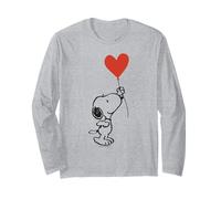 Peanuts Snoopy Valentines Banksy Love Heart - Plantilla clásica Manga Larga
