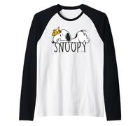 Peanuts Snoopy Woodstock BFF Super Dog Best Friends Classic Camiseta Manga Raglan
