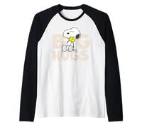 Peanuts Snoopy Woodstock Big Hugs Best Friends BFF Classic Camiseta Manga Raglan