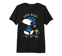 Peanuts Snoopy Woodstock Buenas Noches Dulces Sueños Clásico Camiseta Premium