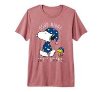 Peanuts Snoopy Woodstock Buenas Noches Dulces Sueños Clásicos Camiseta Premium