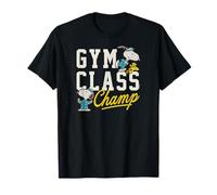 Peanuts - Snoopy & Woodstock- Campeón de Clase de Gimnasio Camiseta