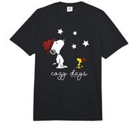 Peanuts Snoopy Woodstock Cozy Days Winter Star Walks Classic Comfort Colors Adult Heavyweight T-Shirt