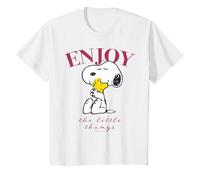 Peanuts Snoopy Woodstock Disfruta de Buenos Amigos Abrazos clásico Divertido Camiseta