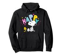 Peanuts Snoopy Woodstock Happy Friends Play Time Fun Retro Sudadera con Capucha