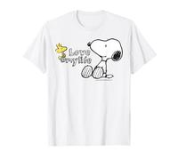 Peanuts Snoopy Woodstock Love Life Good Friends Classic Diversión Camiseta