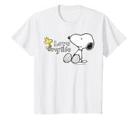 Peanuts Snoopy Woodstock Love Life Good Friends Classic Diversión Camiseta