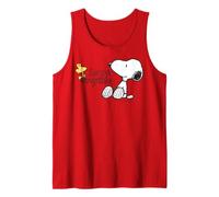 Peanuts Snoopy Woodstock Love Life Good Friends Fun Classic Camiseta sin Mangas