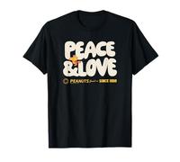Peanuts - Snoopy Woodstock Peace & Love Camiseta