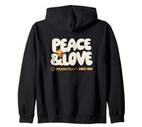 Peanuts - Snoopy Woodstock Peace & Love Sudadera con Capucha