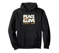 Peanuts - Snoopy Woodstock Peace & Love Sudadera con Capucha