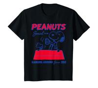 Peanuts Snoopy Woodstock Social 50s Pasar el rato Amigos Vintage Camiseta
