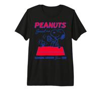 Peanuts Snoopy Woodstock Social 50s Pasar el rato Amigos Vintage Camiseta Premium