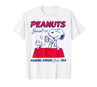 Peanuts Snoopy Woodstock Social 50s Pasar el rato Vintage Friends Camiseta
