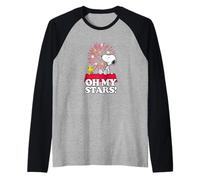 Peanuts - Snoopy y Woodstock - Oh My Stars On The Roof Camiseta Manga Raglan