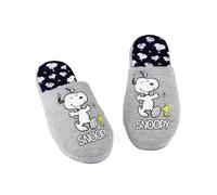 Peanuts Snoopy Zapatillas de Mujer | Winter Xmas Holiday Classic Cartoon Snoopy y Woodstock Character Kidult Merchandise