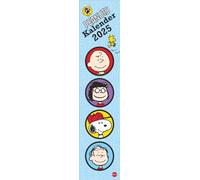 Peanuts Super Long Planner 2025: Práctico planificador de pared con los famosos cómics de Peanuts. Calendario de rayas para escribir. Calendario de citas con divertidas historias de imágenes.