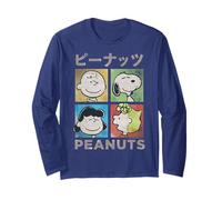 Peanuts Tokyo Snoopy Charlie Brown Manga Retro Art Pop de los 90 Manga Larga