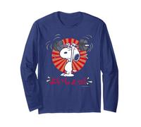 Peanuts Tokyo Snoopy Entrenamiento Japón Sunrise Comic Gym Manga Manga Larga