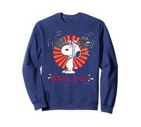 Peanuts Tokyo Snoopy Entrenamiento Japón Sunrise Comic Gym Manga Sudadera