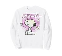 Peanuts Tokyo Snoopy Love Hearts Vintage Japón BFF VHS Kanji Sudadera