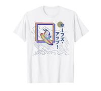 Peanuts Tokyo Snoopy Surfs Up Japón Vintage Kanji Glitch VHS Camiseta