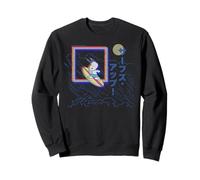 Peanuts Tokyo Snoopy Surfs Up Japón Vintage Kanji VHS Glitch Sudadera