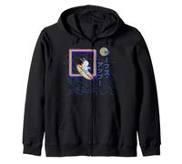 Peanuts Tokyo Snoopy Surfs Up Japón Vintage Kanji VHS Glitch Sudadera con Capucha
