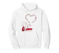Peanuts - Vacaciones - Peanuts Schroeder Musical Hearts Piano Sudadera con Capucha