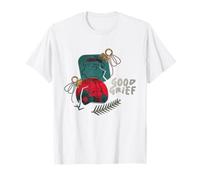 Peanuts Xmas Charlie Brown Good Grief Bauble - Obra de Arte con Amigos Camiseta