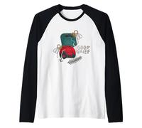 Peanuts Xmas Charlie Brown Good Grief Bauble - Obra de Arte con Amigos Camiseta Manga Raglan