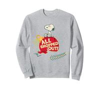Peanuts Xmas Snoopy All out Shopped Christmas Party Holiday Sudadera