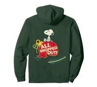 Peanuts Xmas Snoopy All out Shopped Christmas Party Holiday Sudadera con Capucha