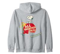 Peanuts Xmas Snoopy All out Shopped Christmas Party Holiday Sudadera con Capucha